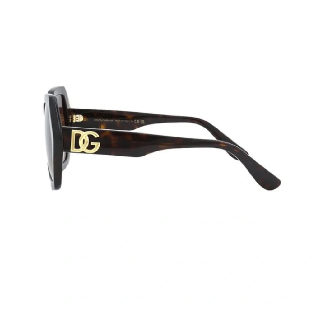 New Authentic Dolce & Gabbana DG4406 502/13 Gradient Brown Hexagonal Sunglasses